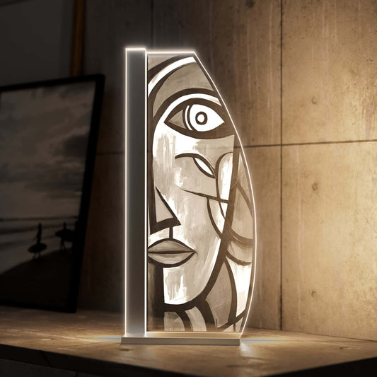 Tischleuchte Cubist Glow by LUVERRE, dimmbar