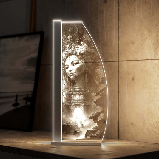 Tischleuchte Flower Warrior by LUVERRE, dimmbar