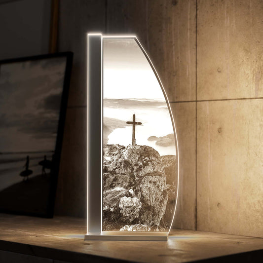 Tischleuchte Gipfelkreuz by LUVERRE, dimmbar
