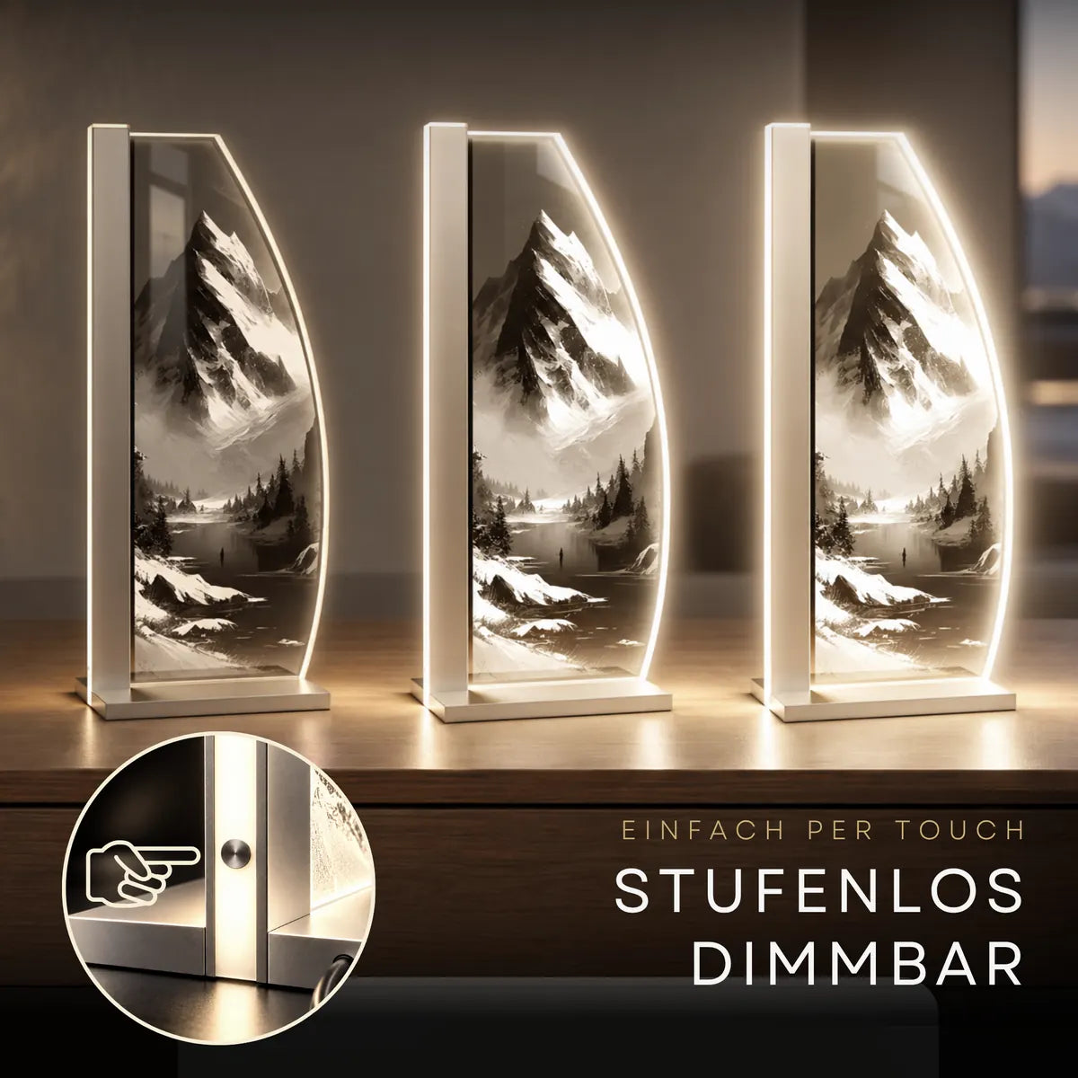 Per Touch dimmbar
