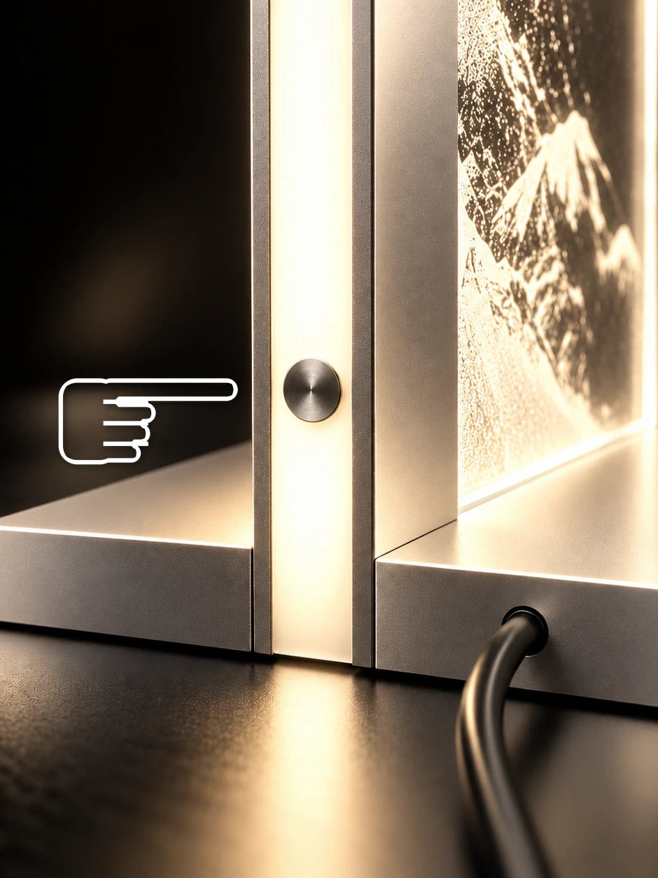 Warmweißes Licht, per Touch dimmbar