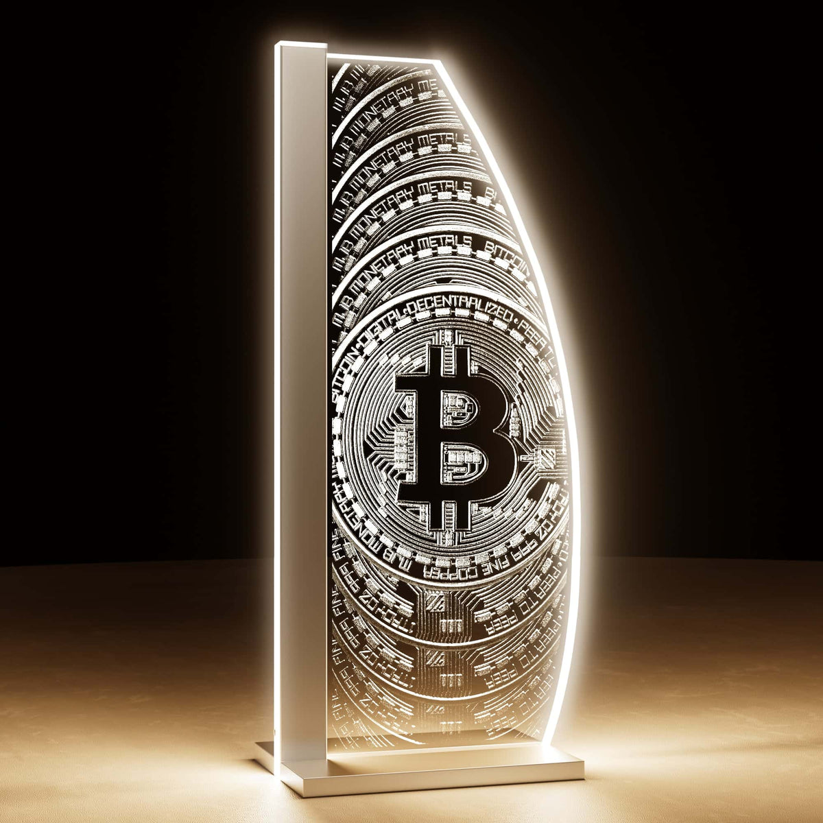 Tischleuchte Bitcoin Goldrush by LUVERRE, dimmbar