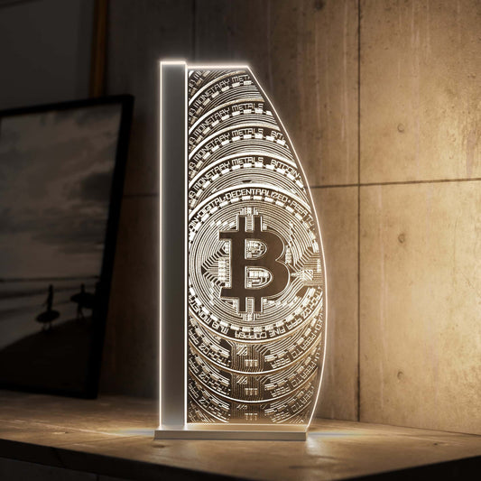 Tischleuchte Bitcoin Goldrush by LUVERRE, dimmbar