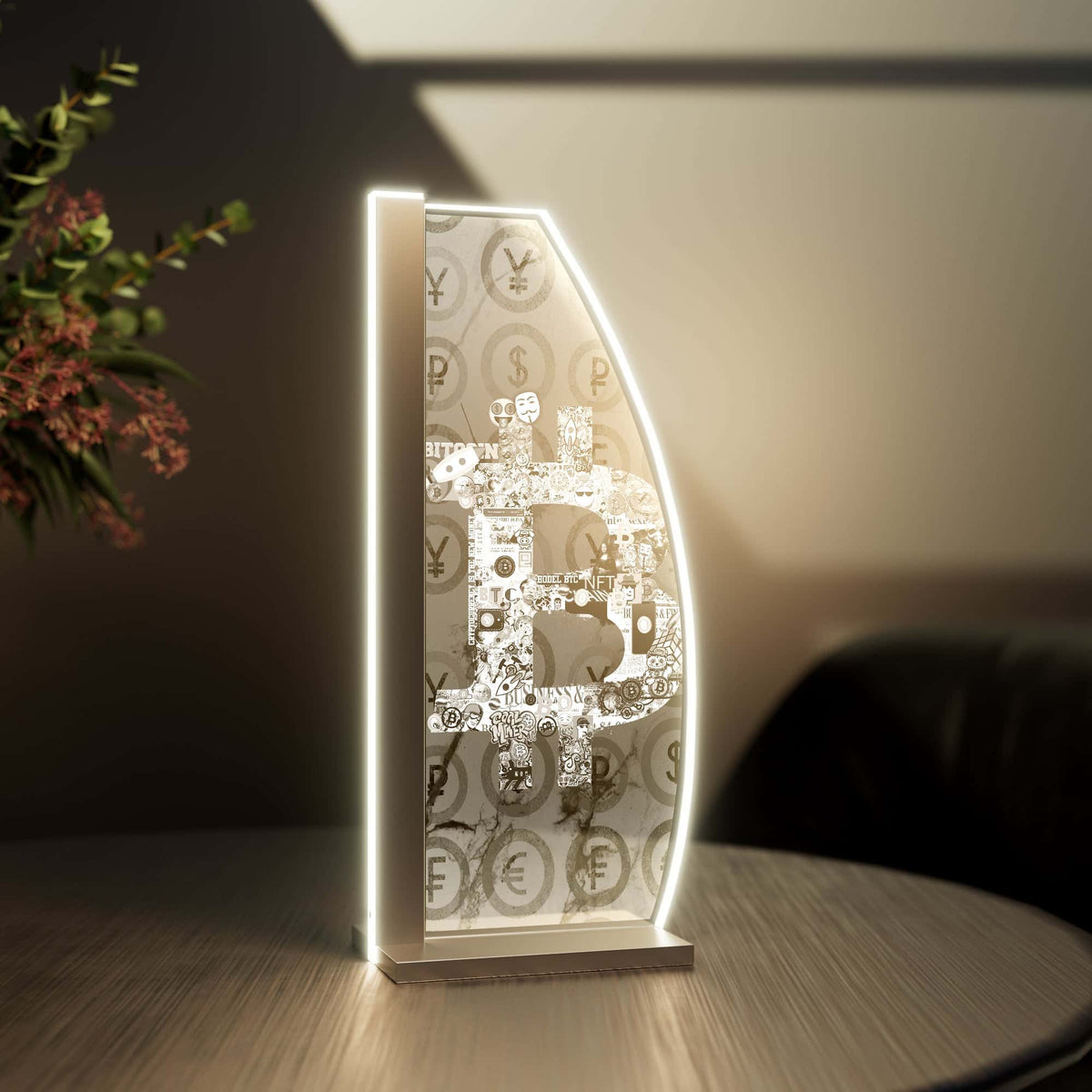 Tischleuchte Bitcoin by LUVERRE, dimmbar