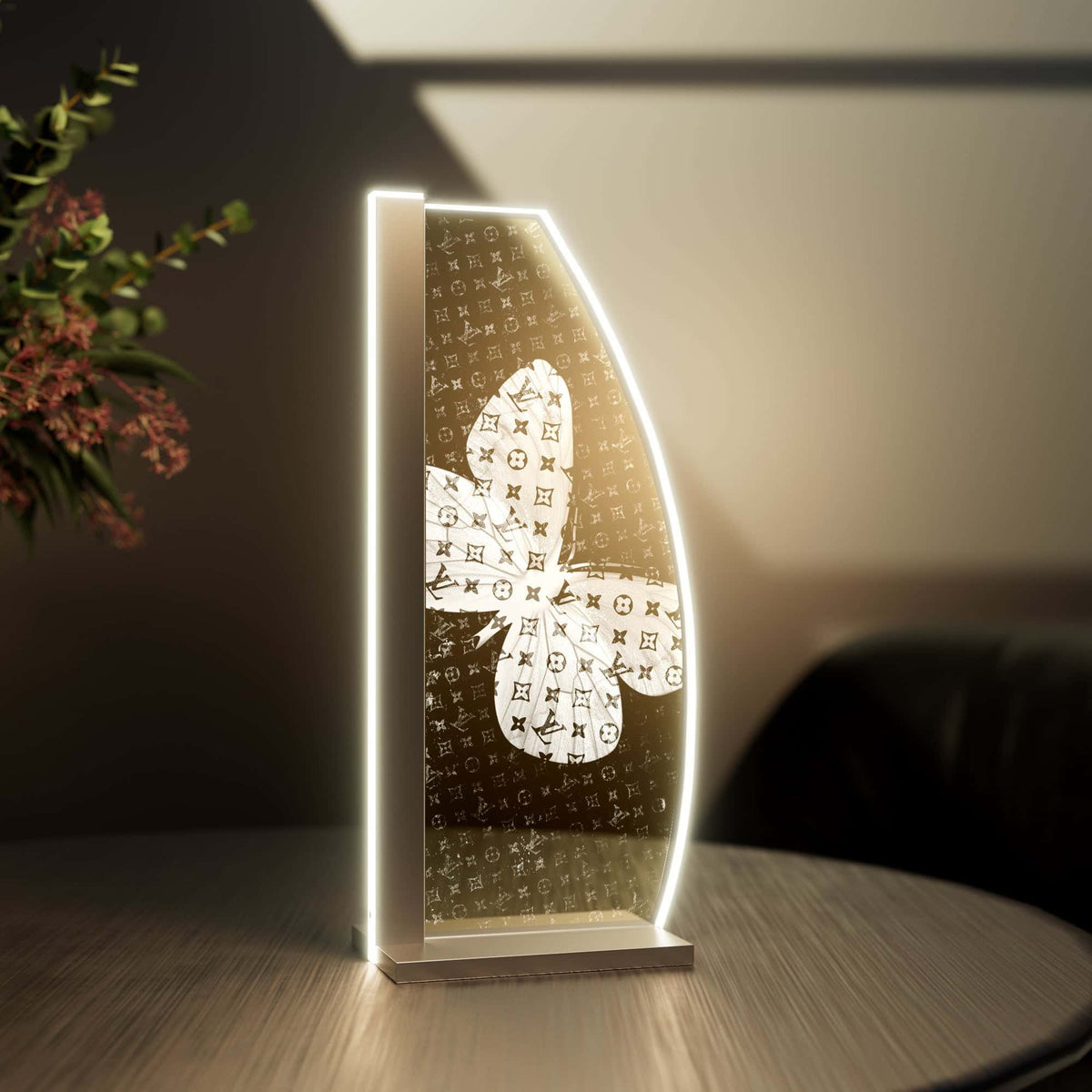 Tischleuchte Branded Butterfly by LUVERRE, dimmbar
