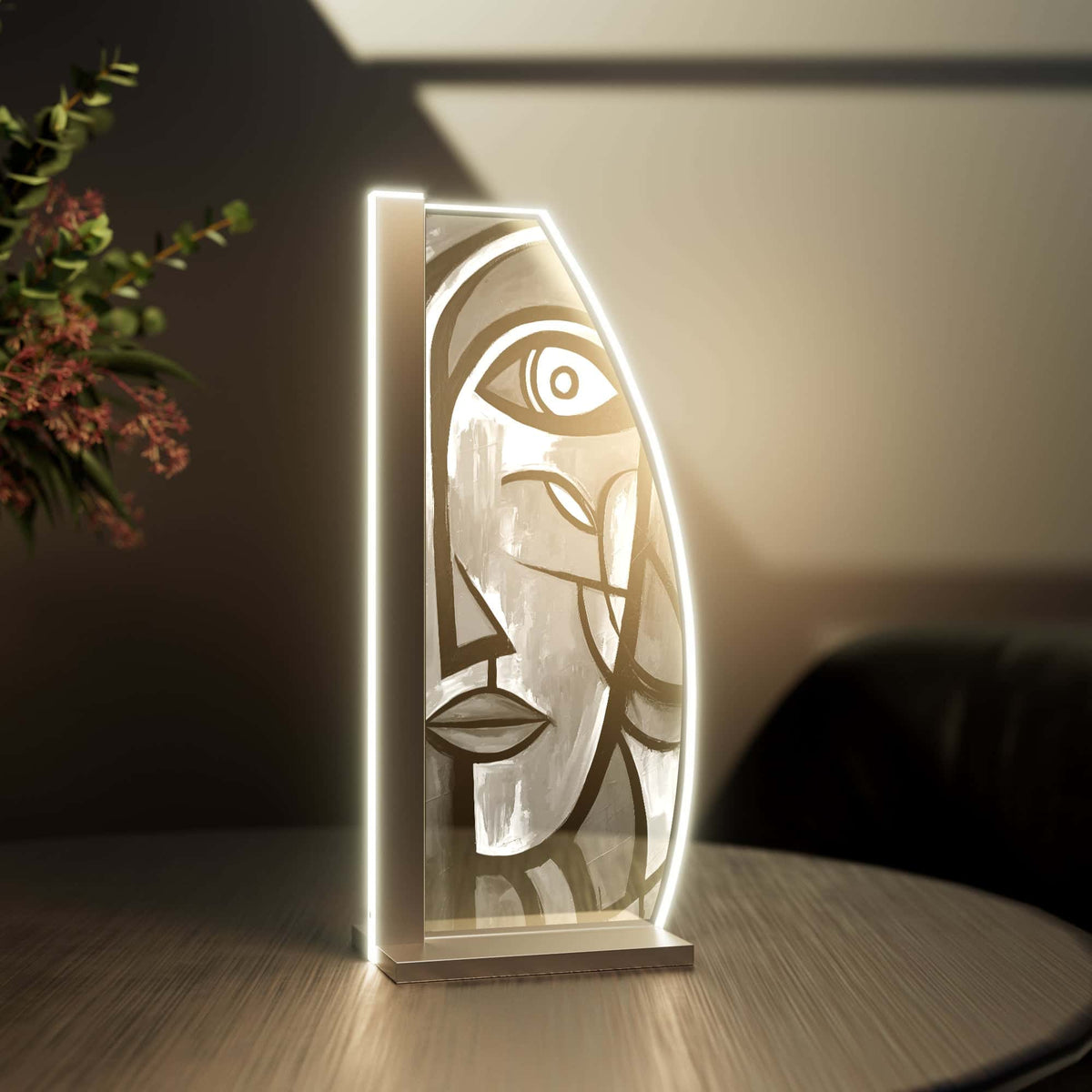 Tischleuchte Cubist Glow by LUVERRE, dimmbar