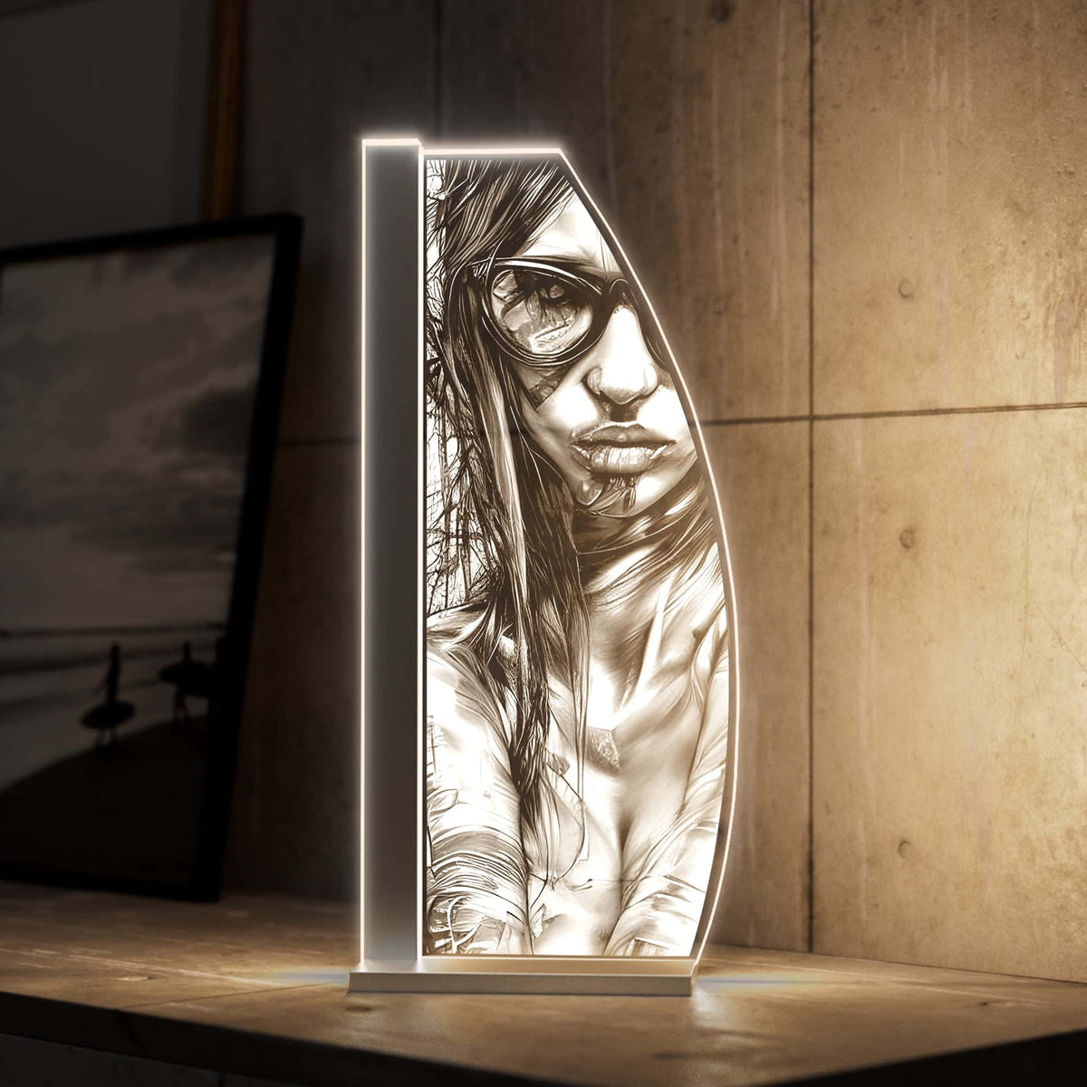 Tischleuchte Cyberpunk by LUVERRE, dimmbar