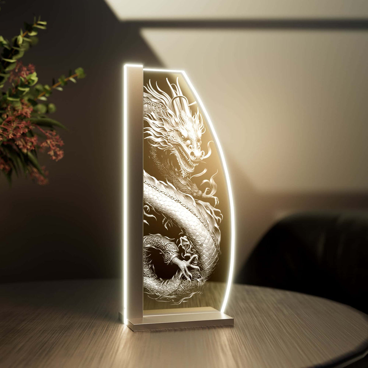 Tischleuchte Dragon by LUVERRE, dimmbar