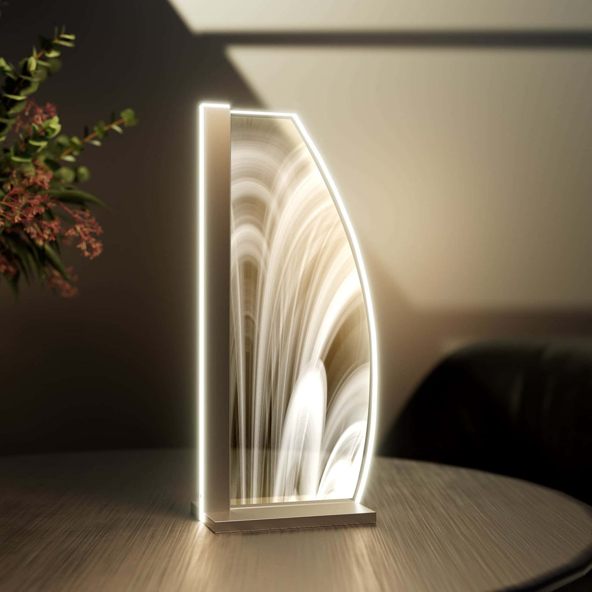 Tischleuchte Enchanta Fume by LUVERRE, dimmbar