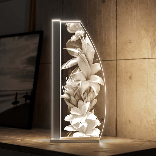 Tischleuchte Flower Aloha by LUVERRE, dimmbar