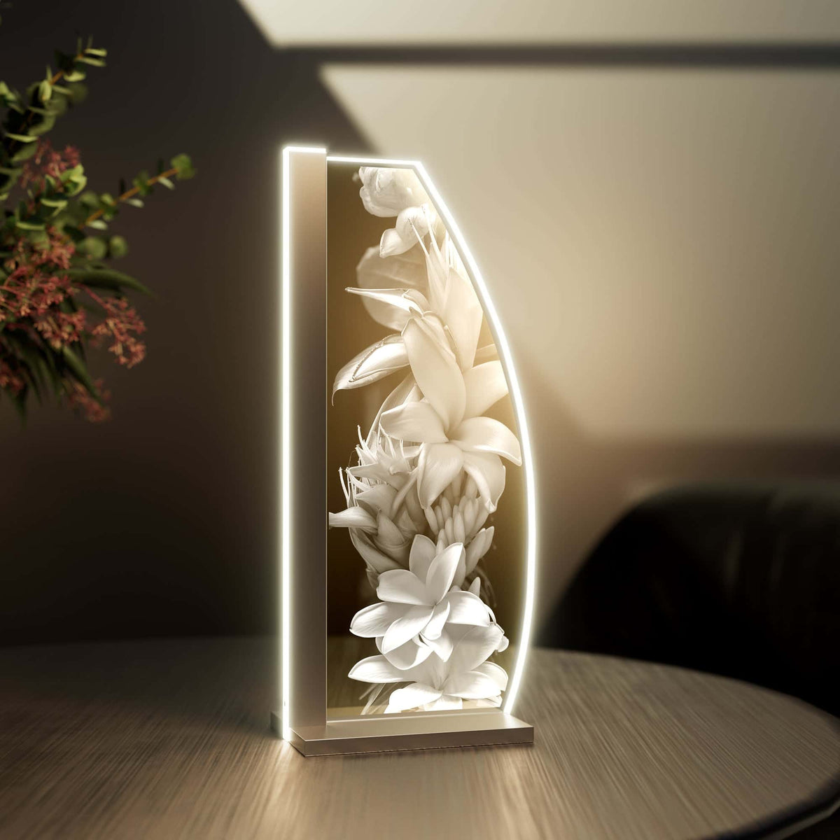 Tischleuchte Flower Aloha by LUVERRE, dimmbar