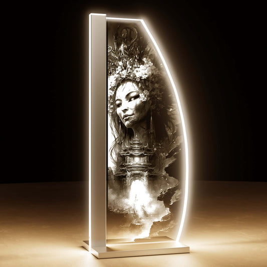 Tischleuchte Flower Warrior by LUVERRE, dimmbar