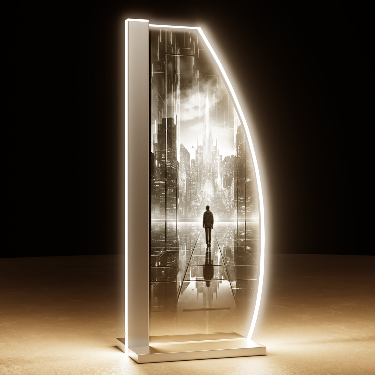 Tischleuchte GlasCity by LUVERRE, dimmbar