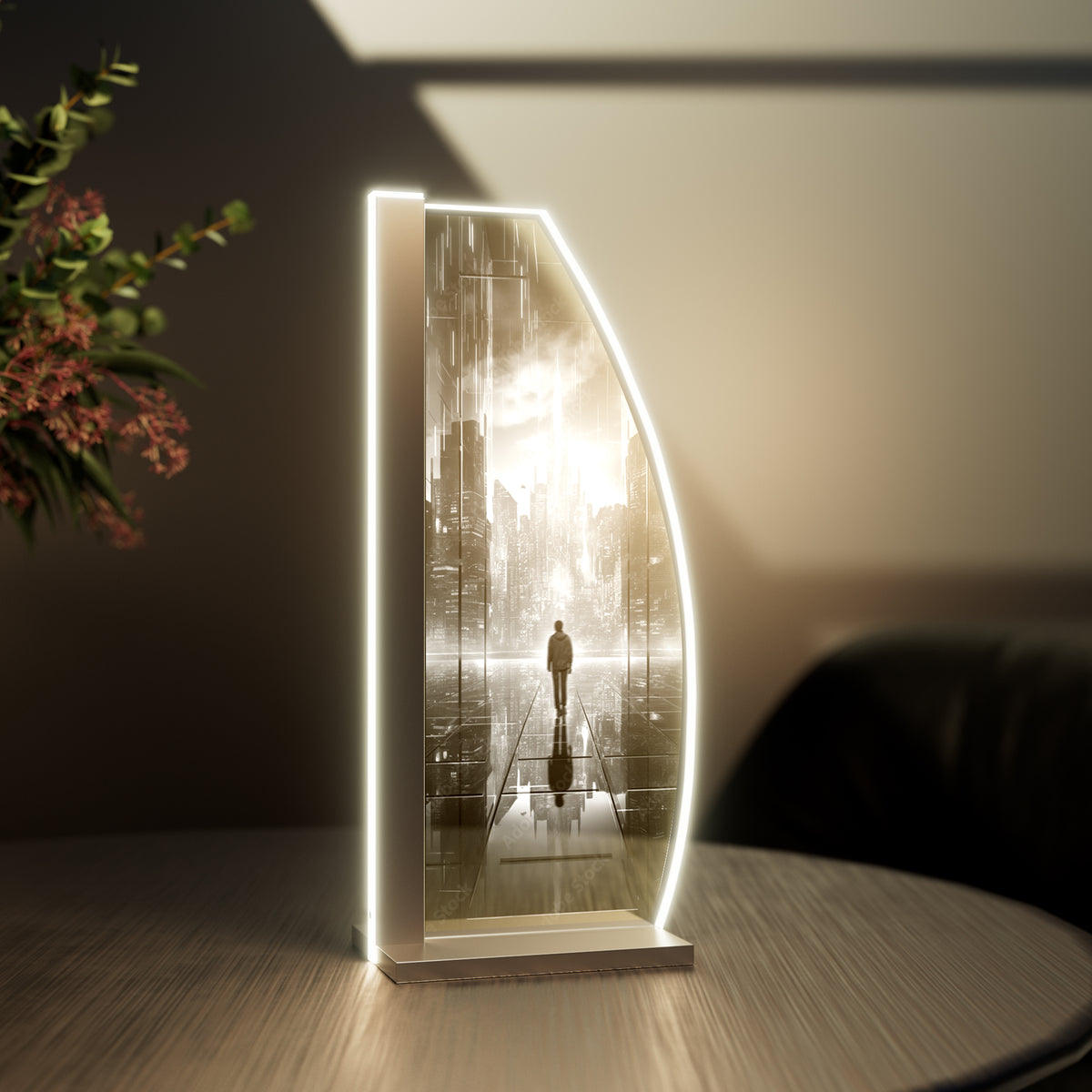 Tischleuchte GlasCity by LUVERRE, dimmbar