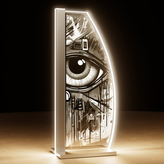 Tischleuchte Graffiti Eye by LUVERRE, dimmbar