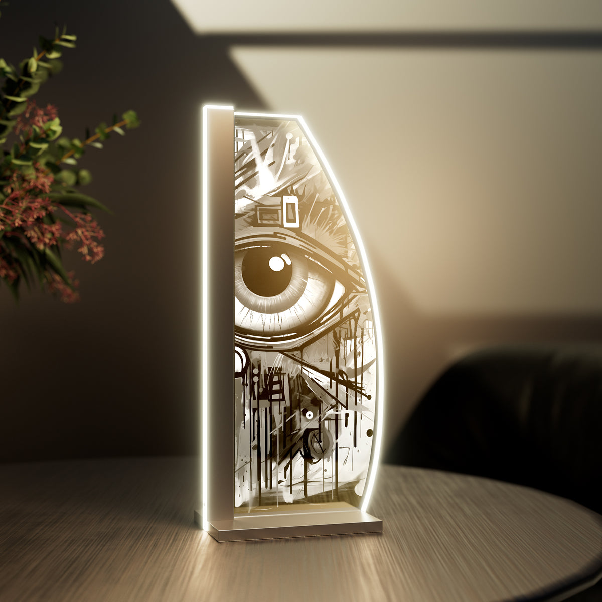Tischleuchte Graffiti Eye by LUVERRE, dimmbar