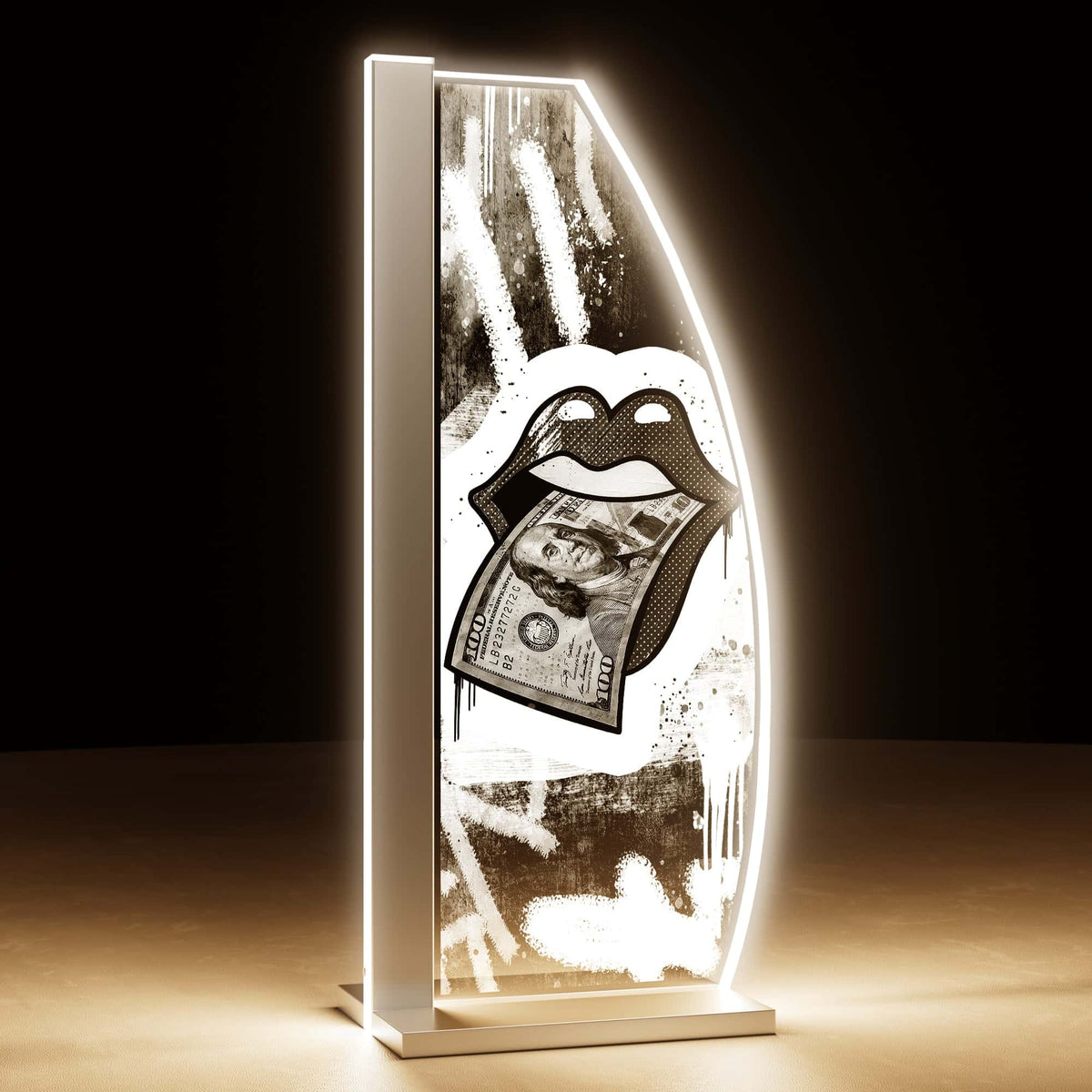 Tischleuchte Hundred Dollar Lips by LUVERRE, dimmbar
