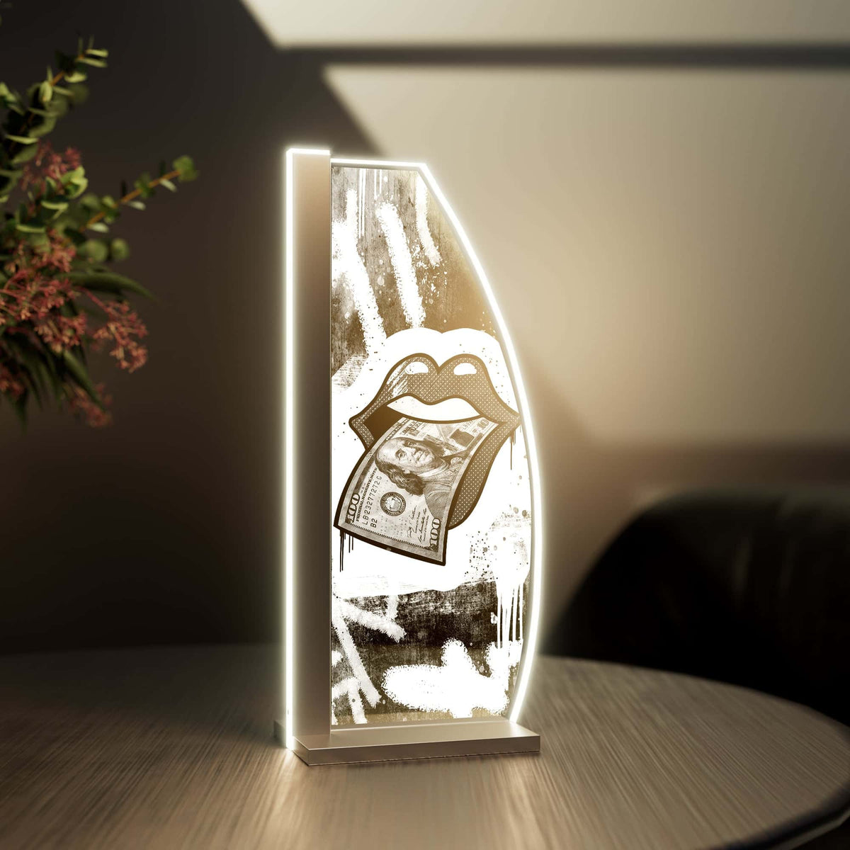 Tischleuchte Hundred Dollar Lips by LUVERRE, dimmbar