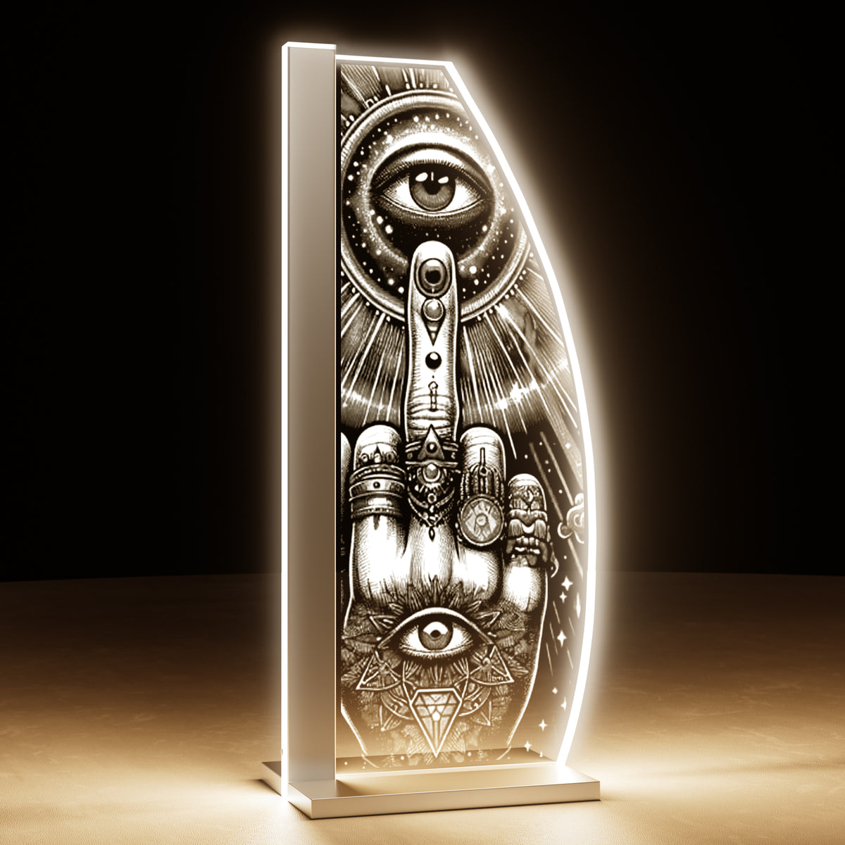 Tischleuchte The Eye of Defiance by LUVERRE, dimmbar