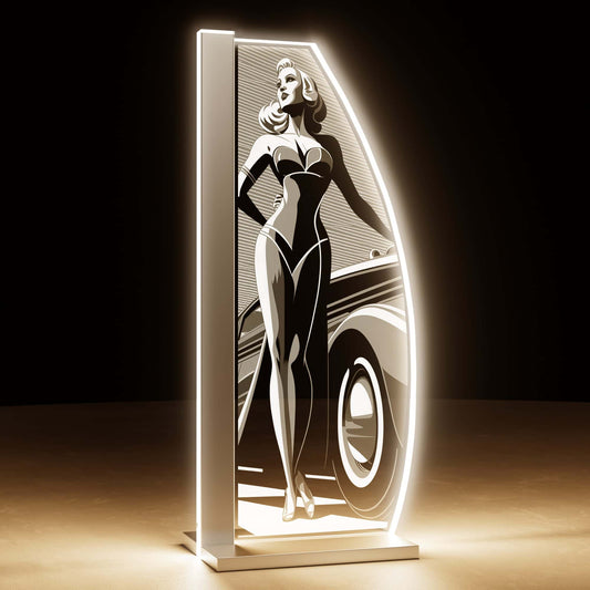 Tischleuchte Retro Style Woman by LUVERRE, dimmbar