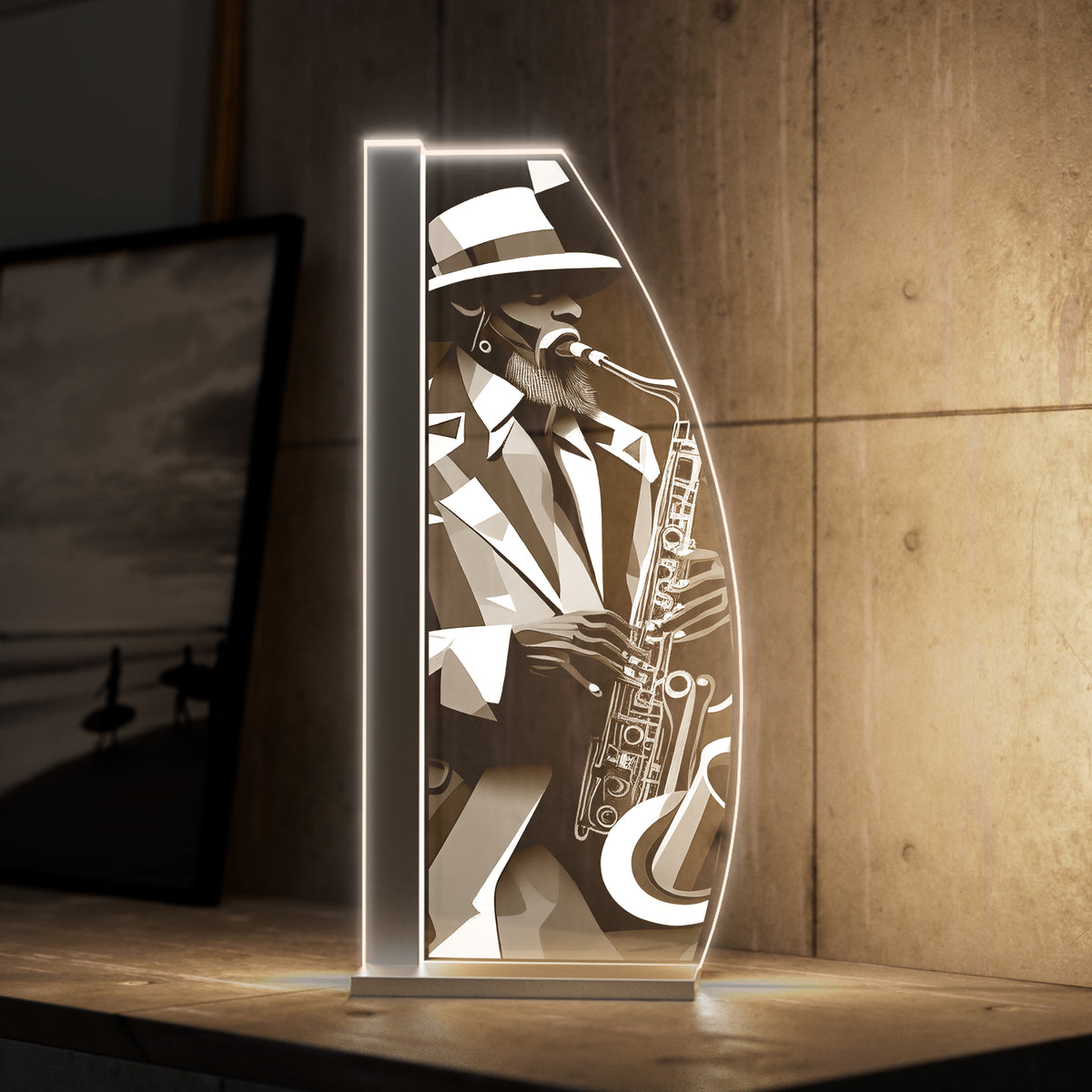Tischleuchte Sax by LUVERRE, dimmbar