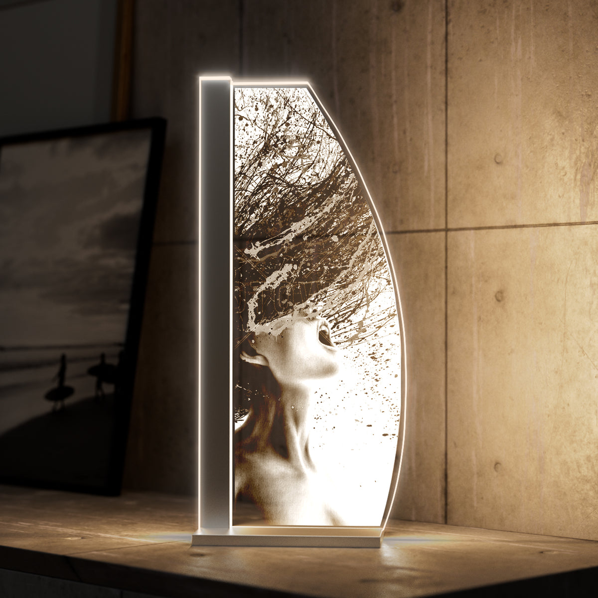 Tischleuchte Silent Scream by LUVERRE, dimmbar