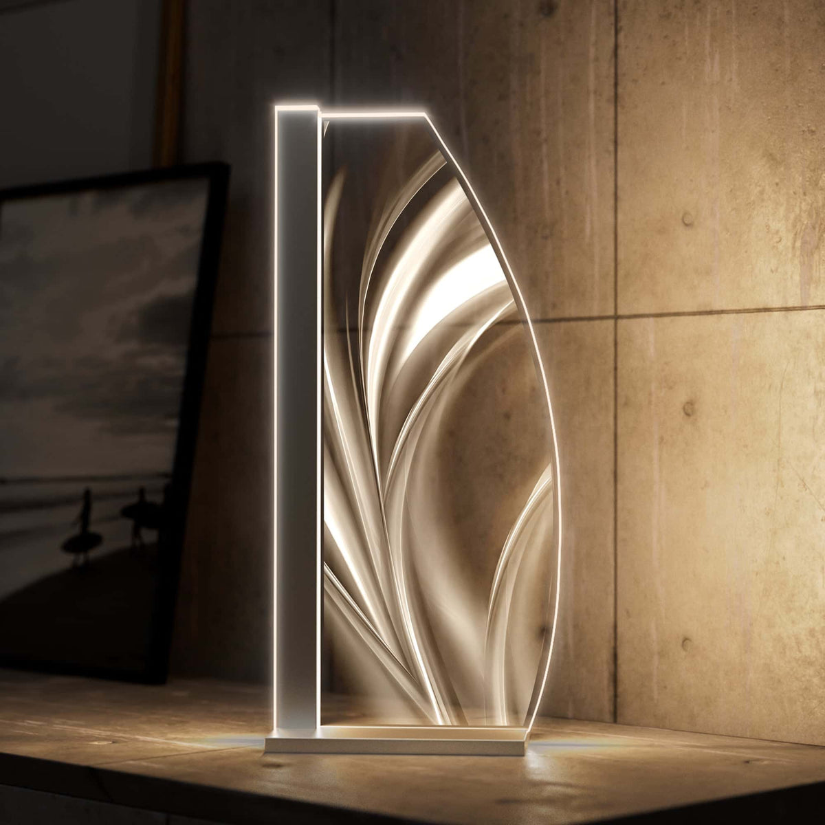 Tischleuchte The Wave by LUVERRE, dimmbar