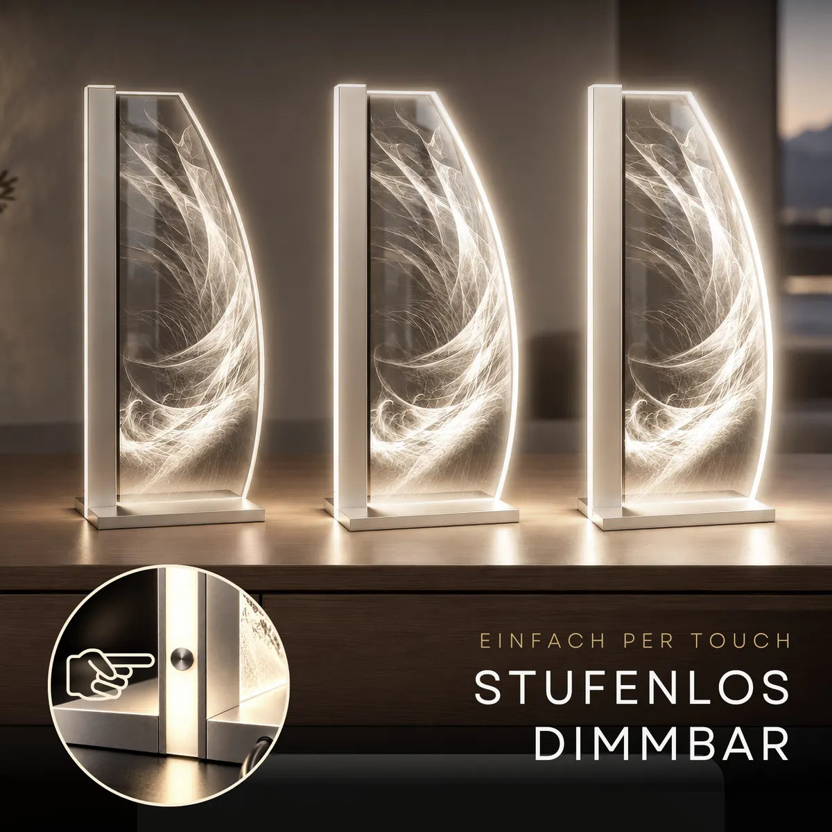 Per Touch dimmbar