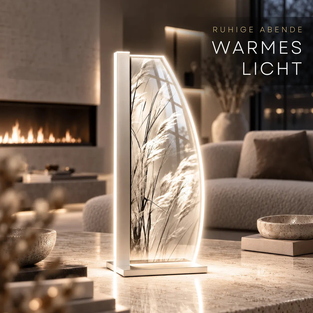 LUVERRE Gräser im Wind: Warmes Licht am Abend
