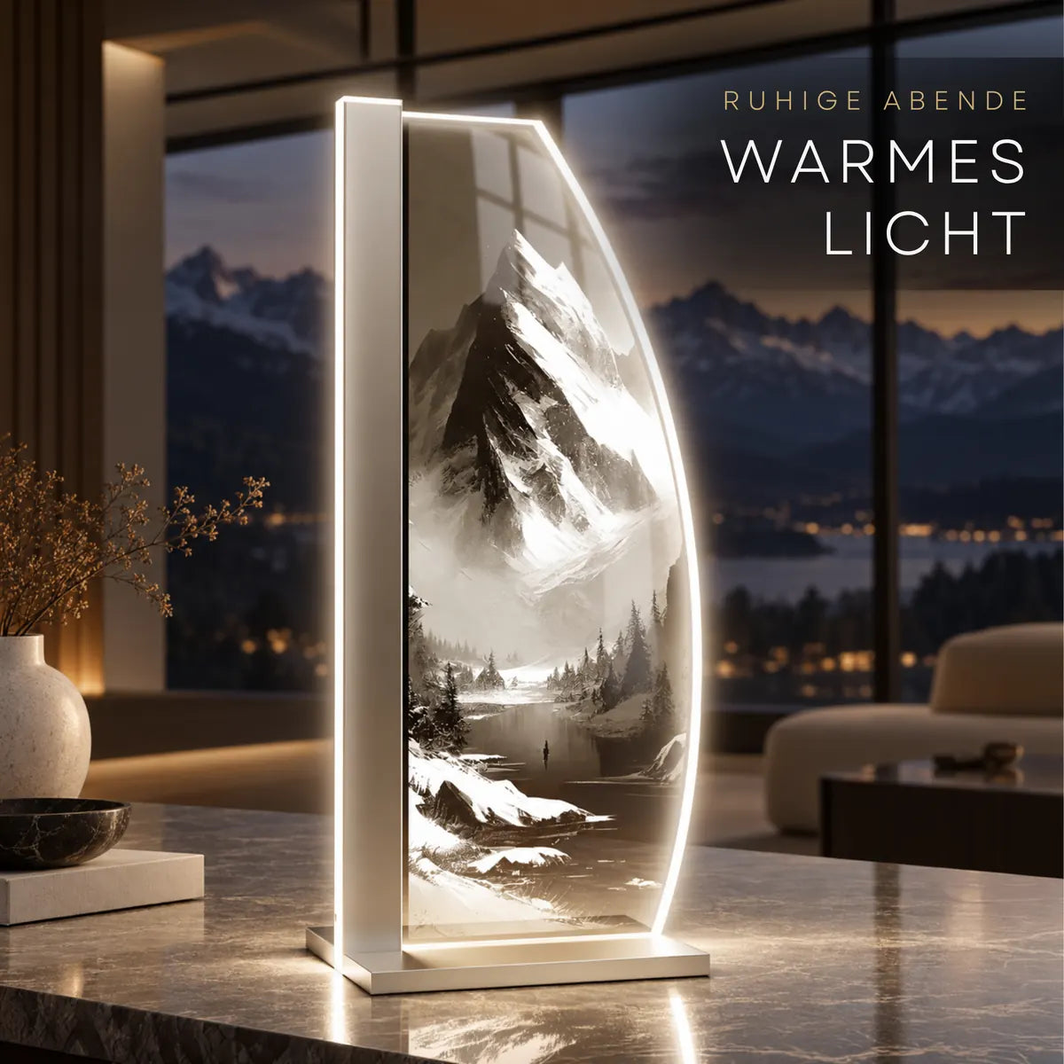 LUVERRE Snow Mountain: Warmes Licht am Abend